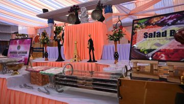 Image of Theme Party Catering In Varanasi with Peach Theme Decor