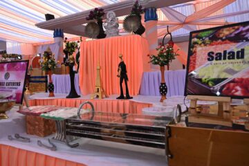 Image of Theme Party Catering In Varanasi with Peach Theme Decor